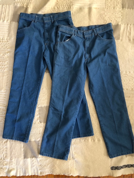 Wrangler trouser-style tab-waist jeans // 36x30 //