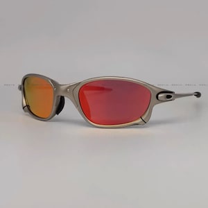 X Metal Juliet Cyclops Sunglasses UV 400 Ruby Polarized Glass Titanium  Goggles