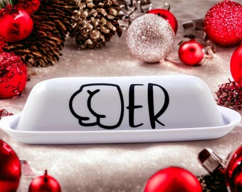 Cheeky 'Spread Me' Butter Dish, Funny Kitchen Decor