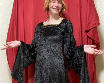 Renaissance Dress Girls Costume Kids Medieval Costumes Basic Simple Halloween Witch