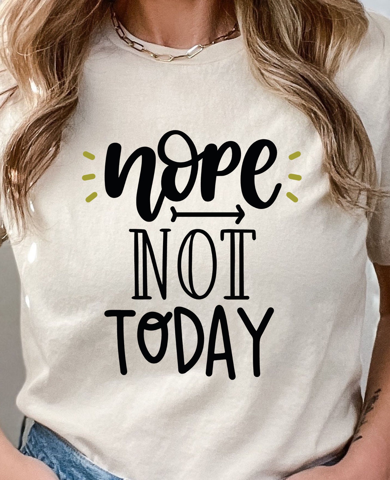 Nope Not Today Shirts Inspiring Shirt Inspirational Quotes - Etsy Canada