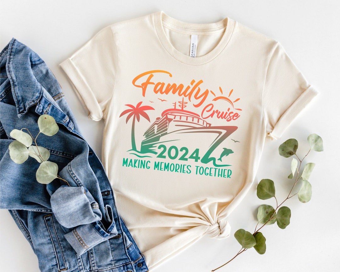 Family Cruise 2024 Shirts, Adults Kids Family Cruise Tshirt, Matching