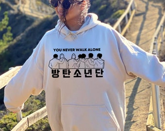 MURQ ST Album Right Here Felpa con Cappuccio Support Felpa con Stampa Merch 2024 Camicie in Cotone for i Fan(Black-Fleece,S