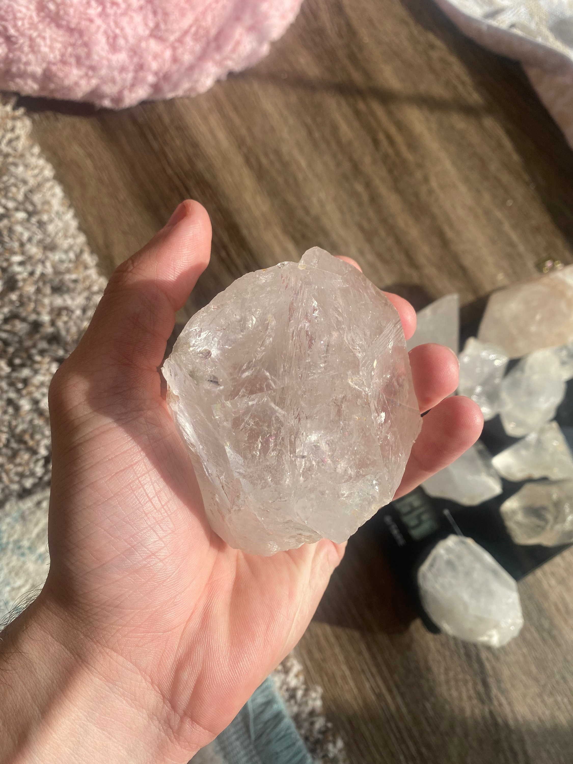 Large Quartz Crystal Chunks Flintknapping Decoration, Imperfect Bulk