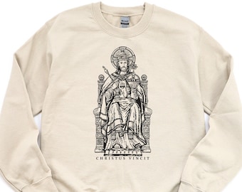 Christus der König // Christus Vincit Grafik-katholisches Unisex-Sweatshirt