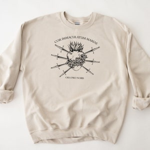 Immaculate Heart of Mary Graphic Catholic Unisex Sweatshirt