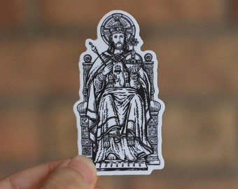 Christus der König - Christus Rex - Christus Vincit - Katholischer Aufkleber