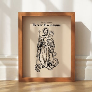 St. Joseph Terror of Demons 8&quot; x 10&quot; Catholic Wall Art Print *frame not included*