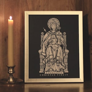 Christ the King // Christus Vincit Catholic Wall Art Print