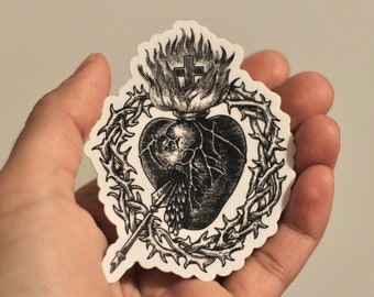 Sacred Heart of Jesus Sticker - Catholic Sticker