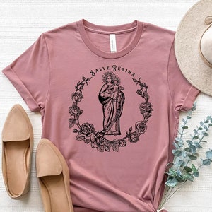 Salve Regina // Regina Coeli Graphic Catholic Unisex Tee