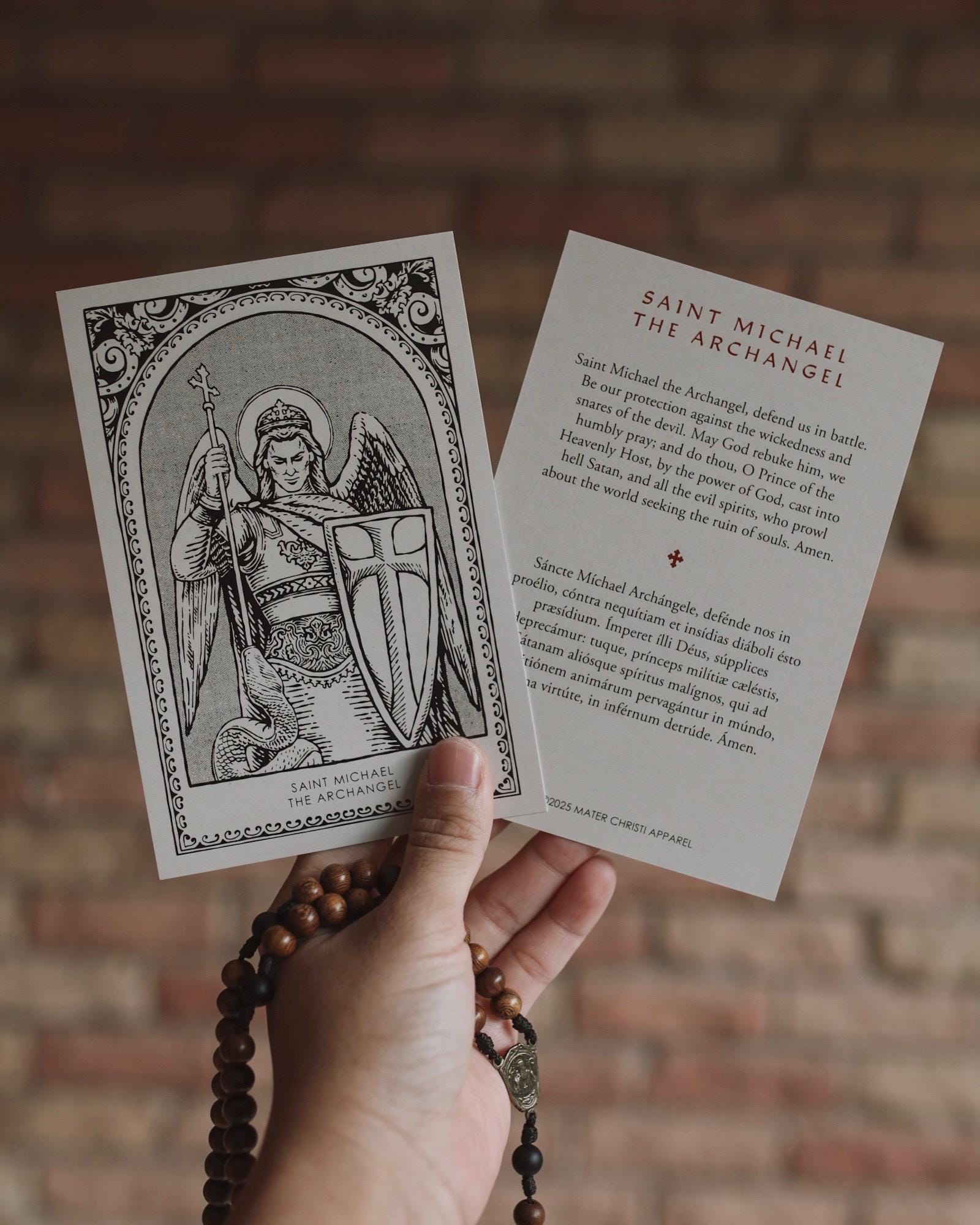 4x6 St. Michael the Archangel Prayer Card - Catholic Holy Card ...