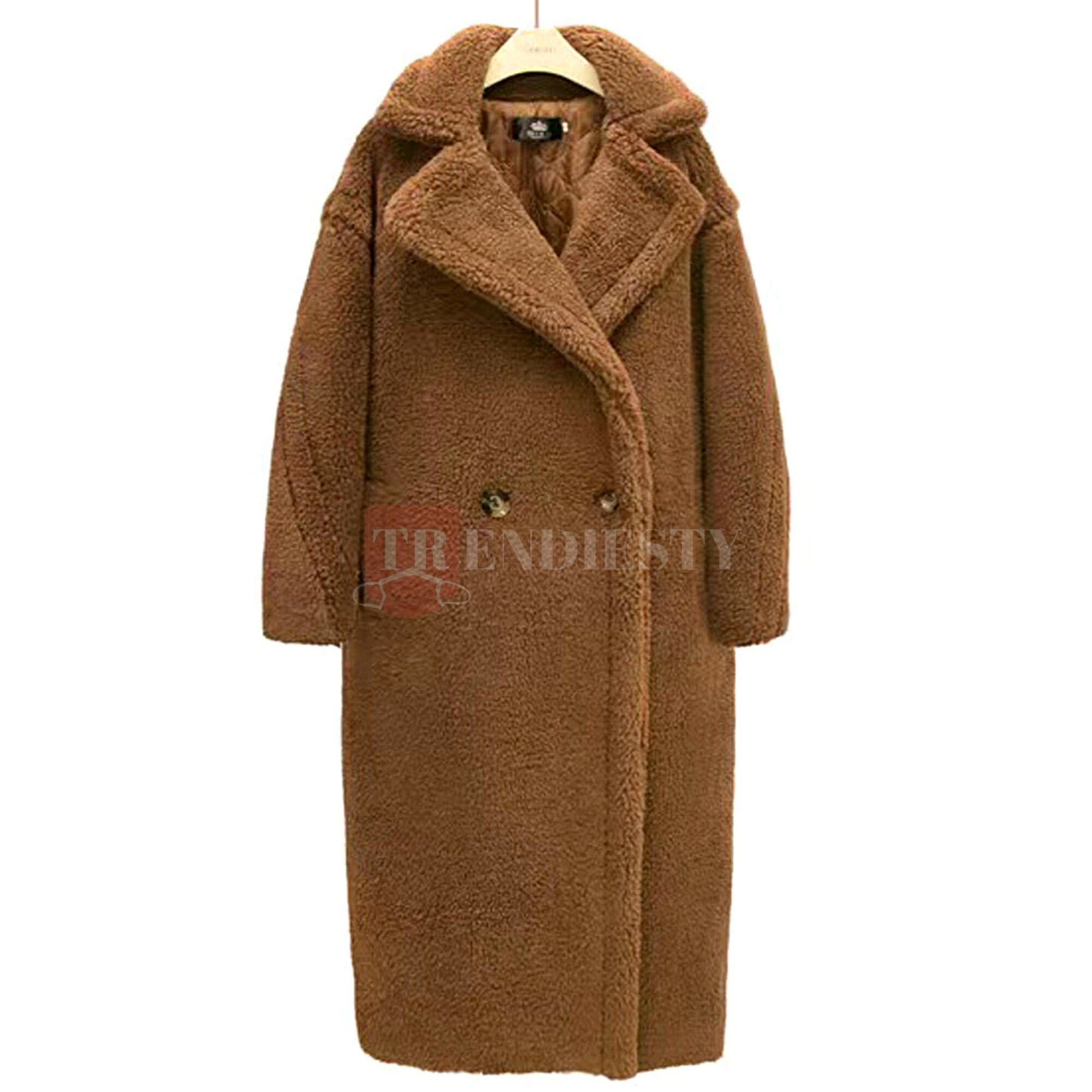 long white teddy bear coat