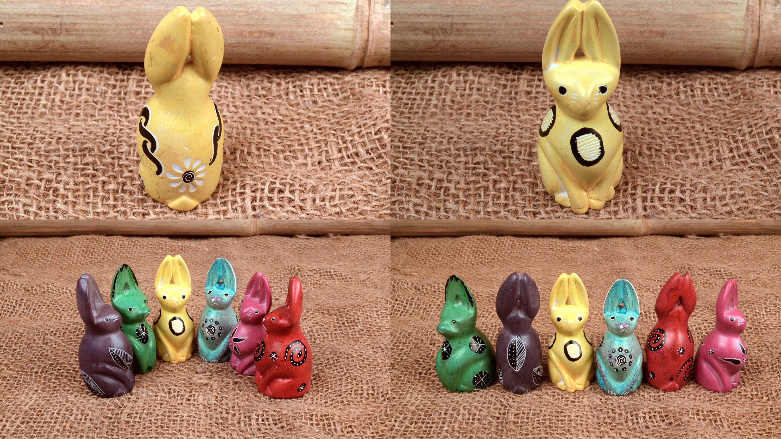 Fair Trade Soapstone Rabbit, Multiple Colors (handmade in Kenya) - Etsy