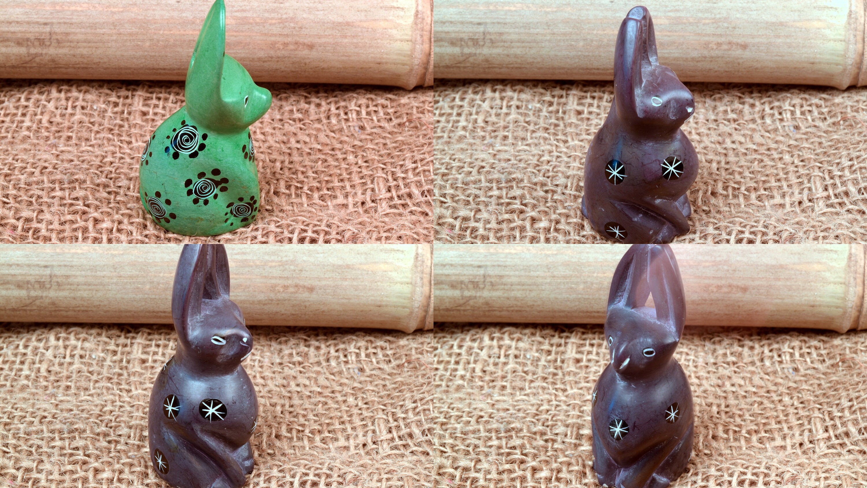 Fair Trade Soapstone Rabbit, Multiple Colors (handmade in Kenya) - Etsy