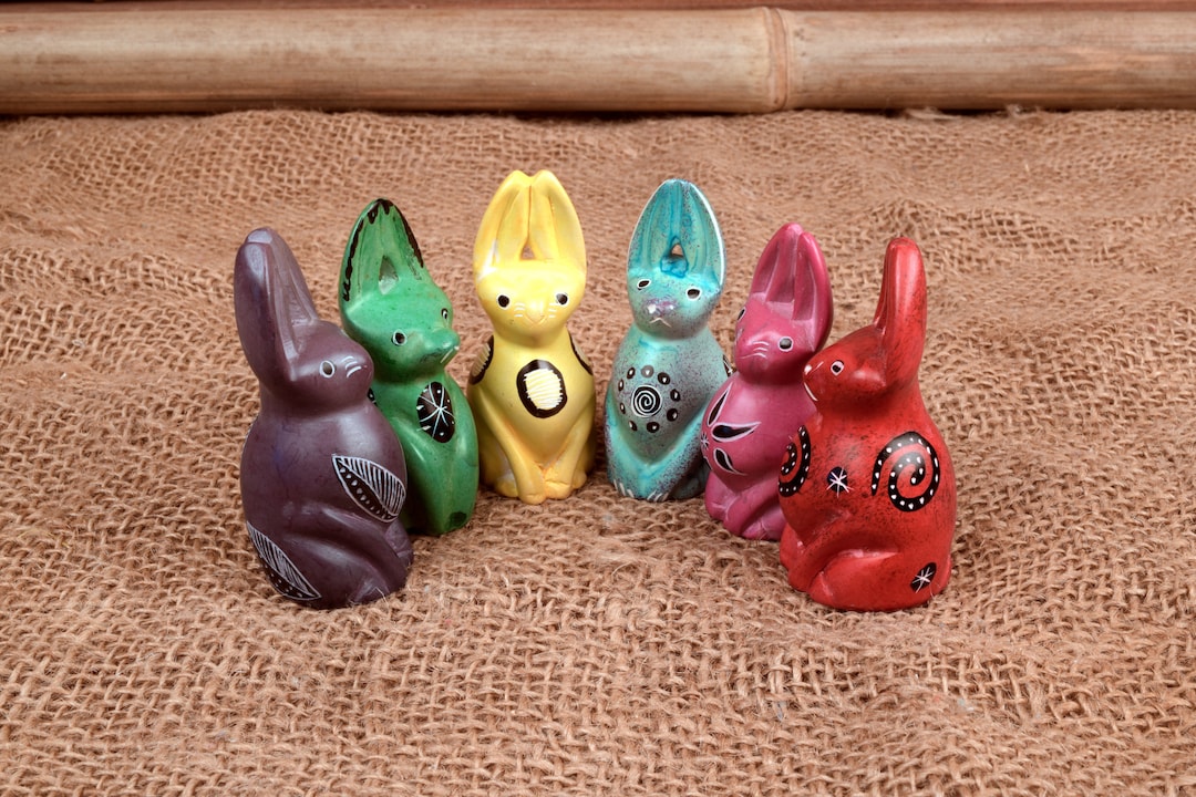 Fair Trade Soapstone Rabbit, Multiple Colors (handmade in Kenya) - Etsy