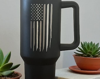 American Flag Tumbler: 40oz Patriotic 4th of July Gift