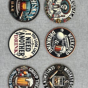 Drinking Coasters set of  6
