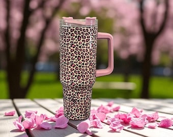 Pink Cheetah 40oz Tumbler