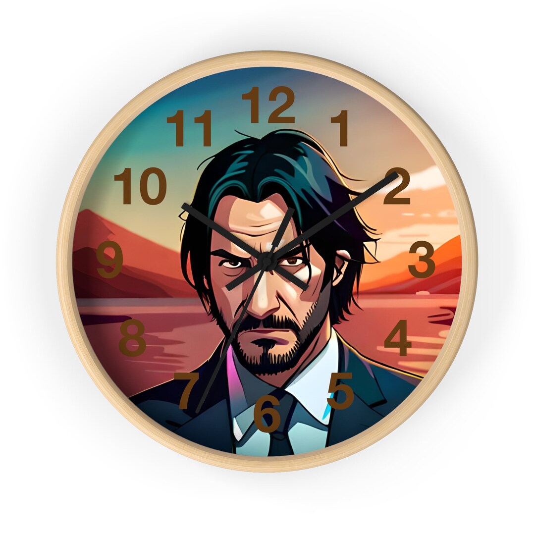 Wall Clock John Wick Under the Sunshine Etsy