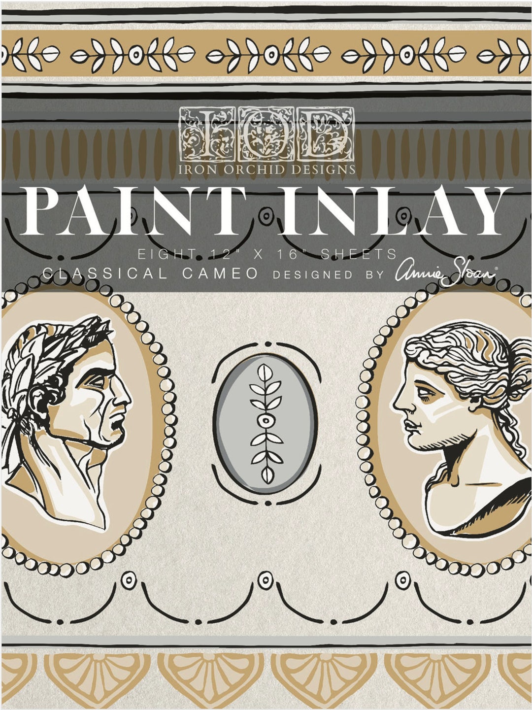 Classical Cameos Paint Inlay by Annie Sloan - Iron Orchid Designs - 8 ... - High-End Cameo Design Ideas