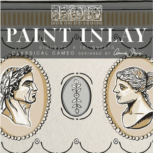 Classical Cameos Paint Inlay by Annie Sloan - Iron Orchid Designs - 8 pages