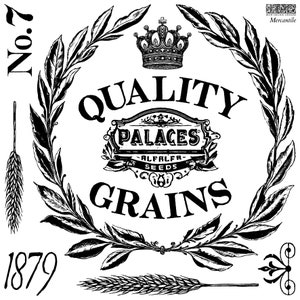 Mercantile IOD Decor Stamp, 2 Sheets 12&quot; x 12&quot; | Iron Orchid Designs