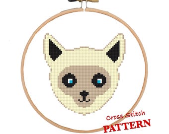 If You Please | Fun Modern Siamese Cat .pdf Cross Stitch Pattern