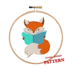 Reading About Chickens | Fun Modern DIY .pdf Cross Stitch Pattern