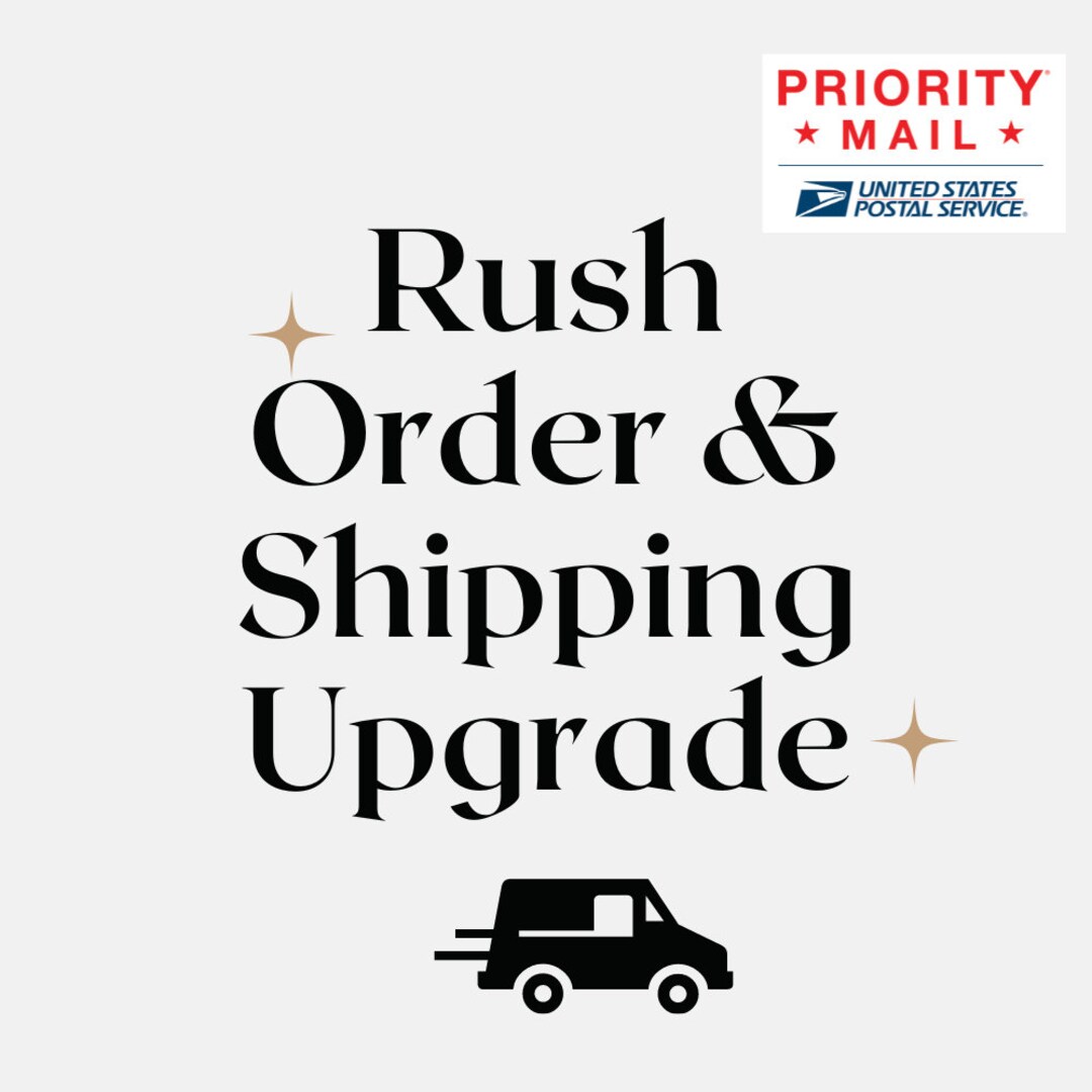 RUSH ORDER Priority Mail Shipping Add On Etsy