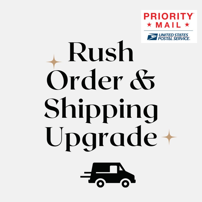 RUSH ORDER Priority Mail Shipping Add On Etsy