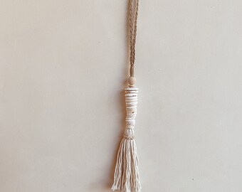 Boho Wanddekoration Quaste Münze aus Muscheln