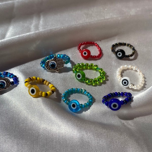 Handmade Beaded Rings