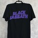 Vintage Black Sabbath T-Shirt, Black Sabbath Purple Logo T-Shirt, Rock Band Graphic Unisex Tee, Alternative Clothing Rocker Punk Rock Tee