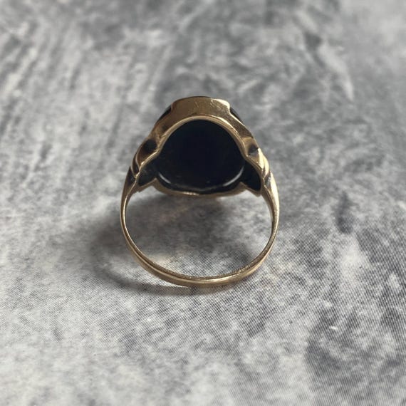 Onyx Shadow 10K Ring - image 5