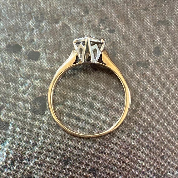 Refined 14K Diamond Solitaire Ring - image 3