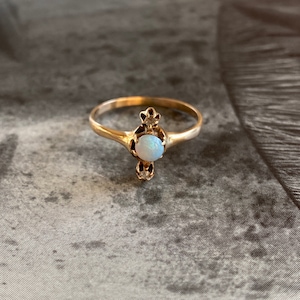Linear Opal Diamond Ring