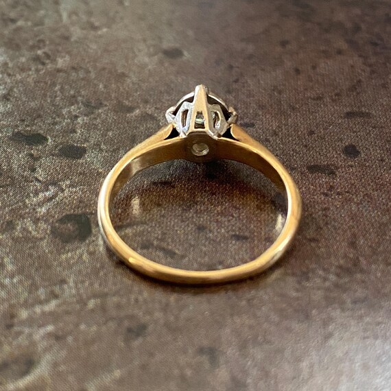 Refined 14K Diamond Solitaire Ring - image 5