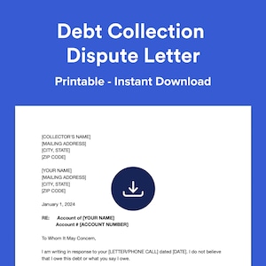 Inkasso Streit Brief Vorlage (PDF, DOCX)