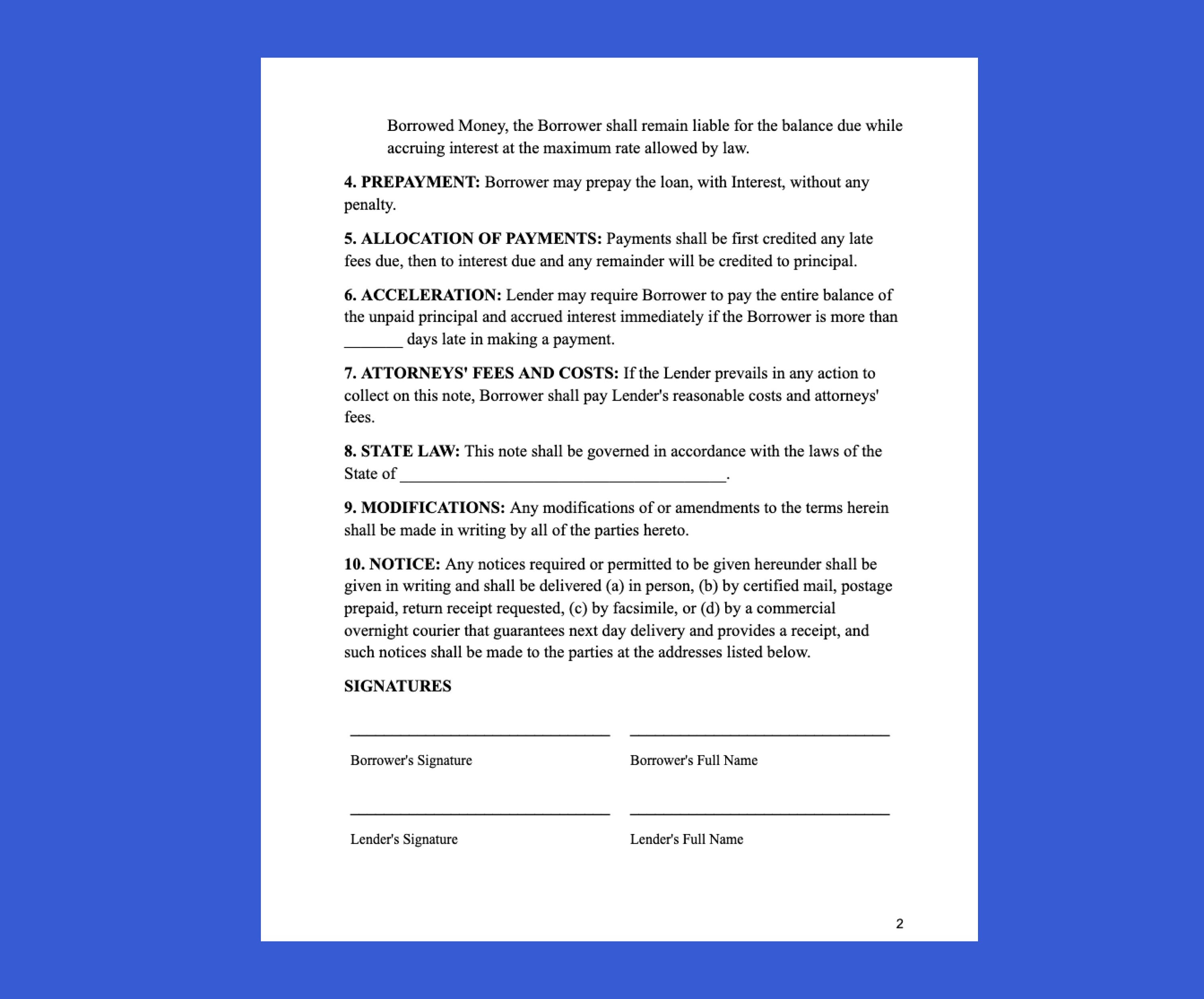 Promissory Note Letter.pdf Editable Promissory Note Template: US Letter (PDF & DOCX) - Etsy