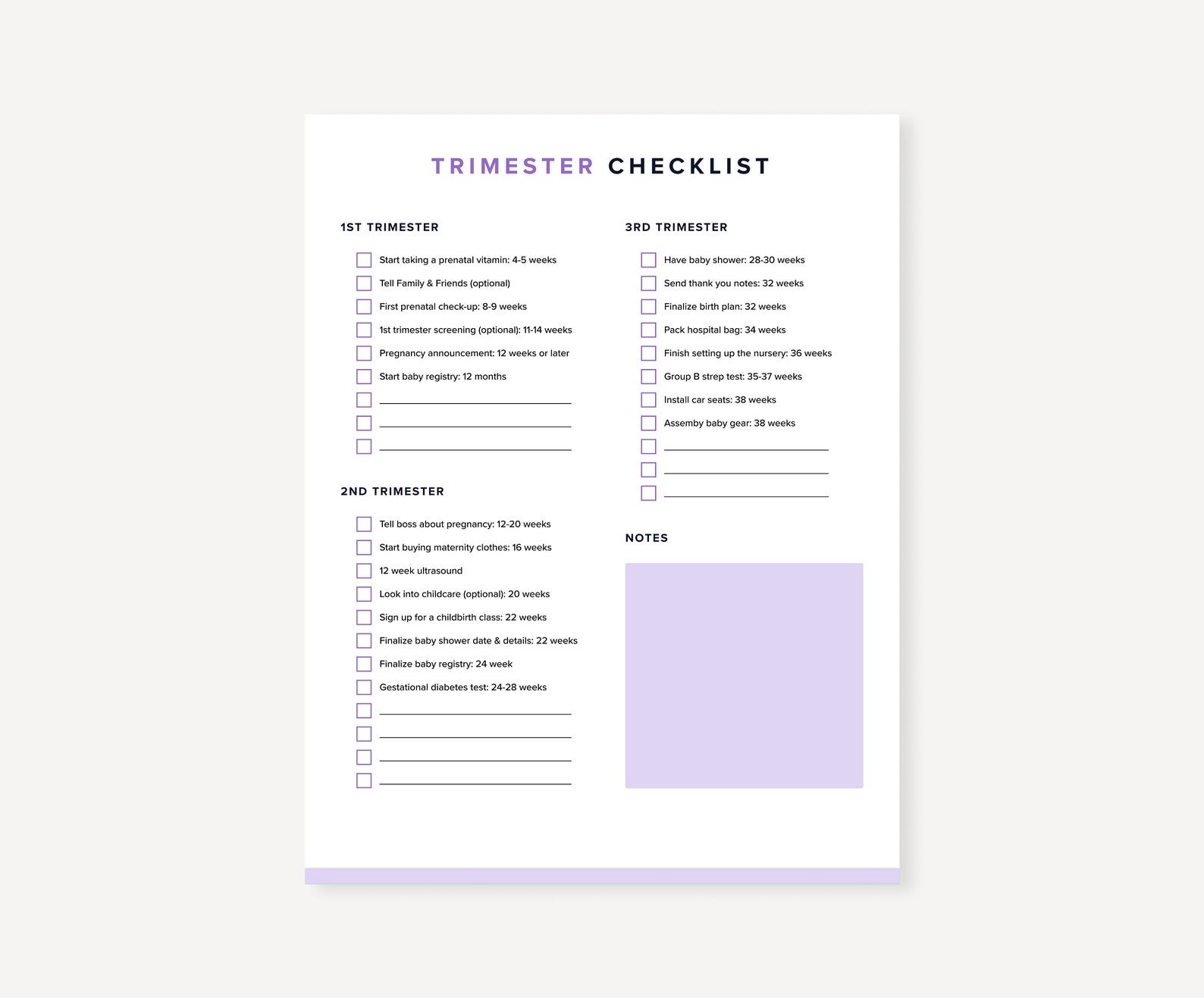 Pregnancy Trimester Checklist Printable To Do List PDF Etsy pregnancy-trimester-checklist-printable-to-do-list-pdf-etsy