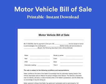 bill of sale pdf etsy