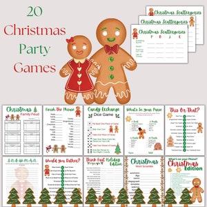 20 Christmas Office Party Games, Christmas Work Ice Breakers, Team Building Games , Holiday Party Games,