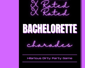 Funny Adult Bachelorette Charades Party Games, Naughty Hen Do, Dirty Bachelorette Ideas