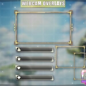 Overlay Frame Adventure Animated Fantasy Twitch Overlay Pack for Stream | Skyward | RPG - Magic ...