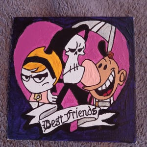 Handmade Grim Adventures of Billy and Mandy Acrylic Painting