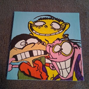 Handmade Ed, Edd n Eddy Acrylic Painting