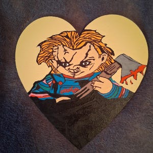 Handmade Chucky Acrylic Painting