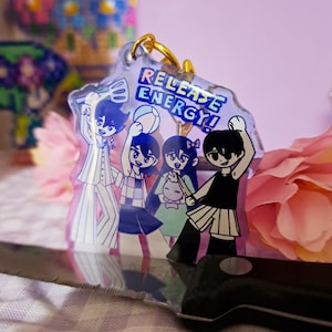 Omori RPG Game Sunny and Basil Perler Keychain or Magnet or Pin or Sprite