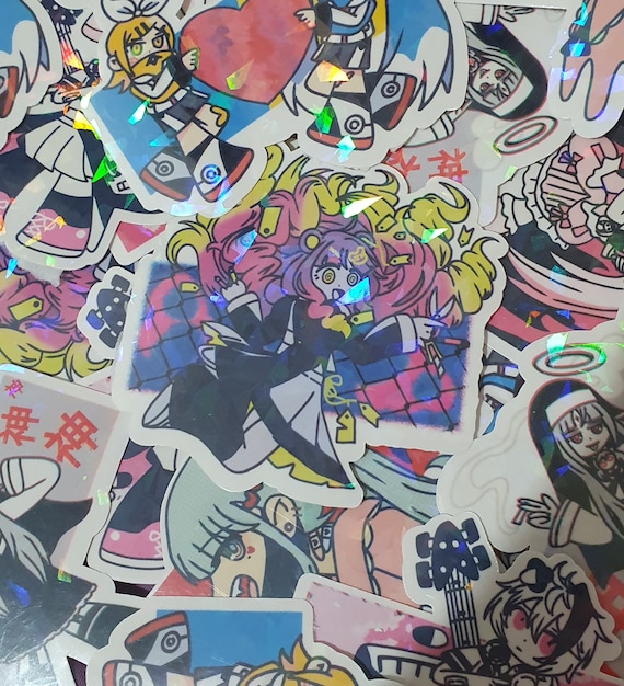 Vocaloid Rin and Len Holographic and Vinyl Stickers weatherproof